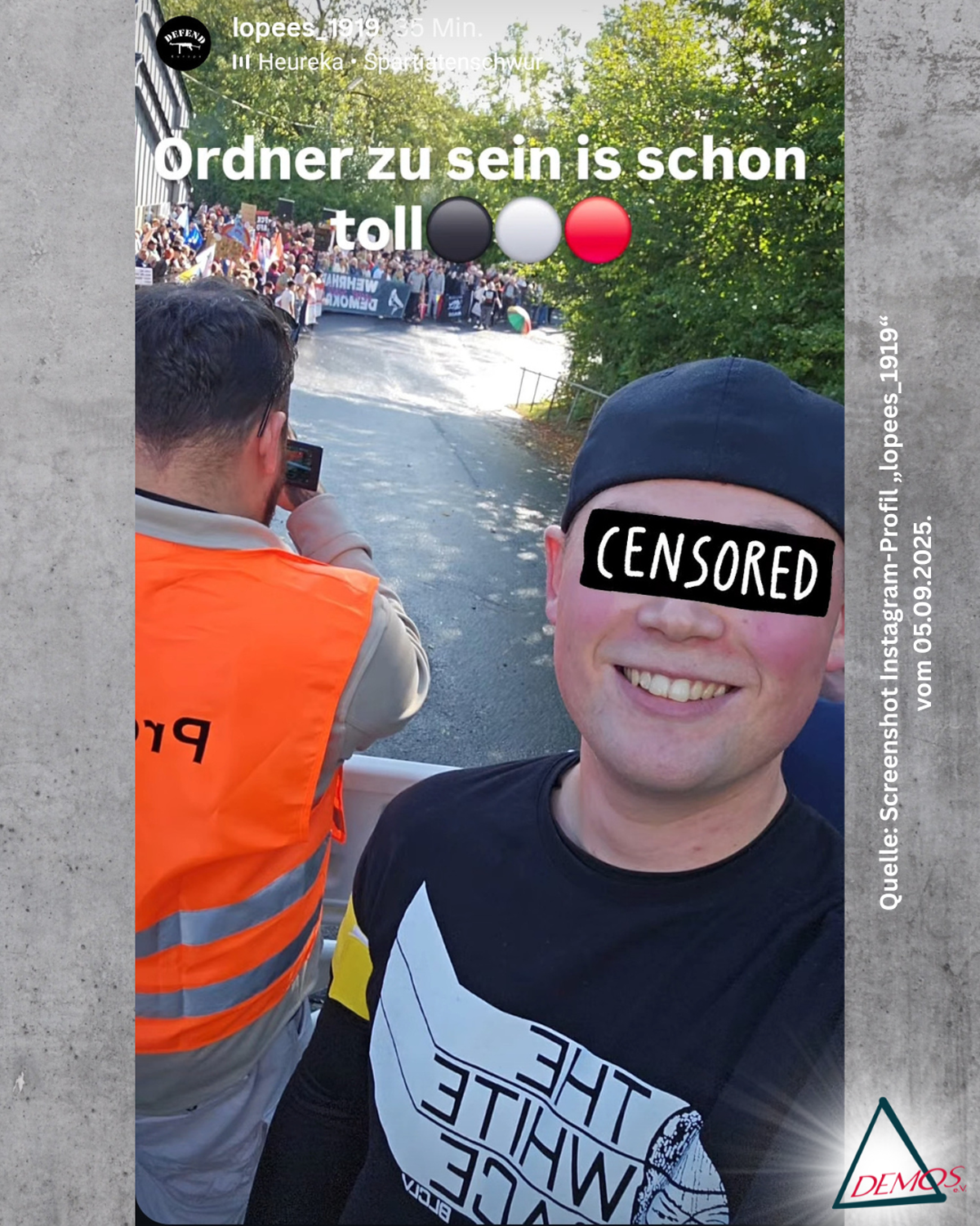 Screenshot Instagram-Profil „lopees_1919“ vom 05.09.2025.