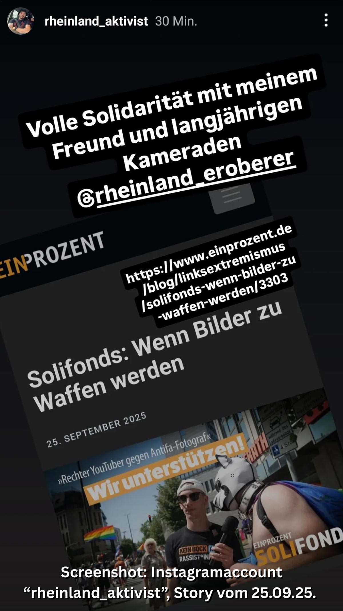 Klöckner spricht seinem "Freund und langjährigen Kameraden" Thiele Solidarität aus.